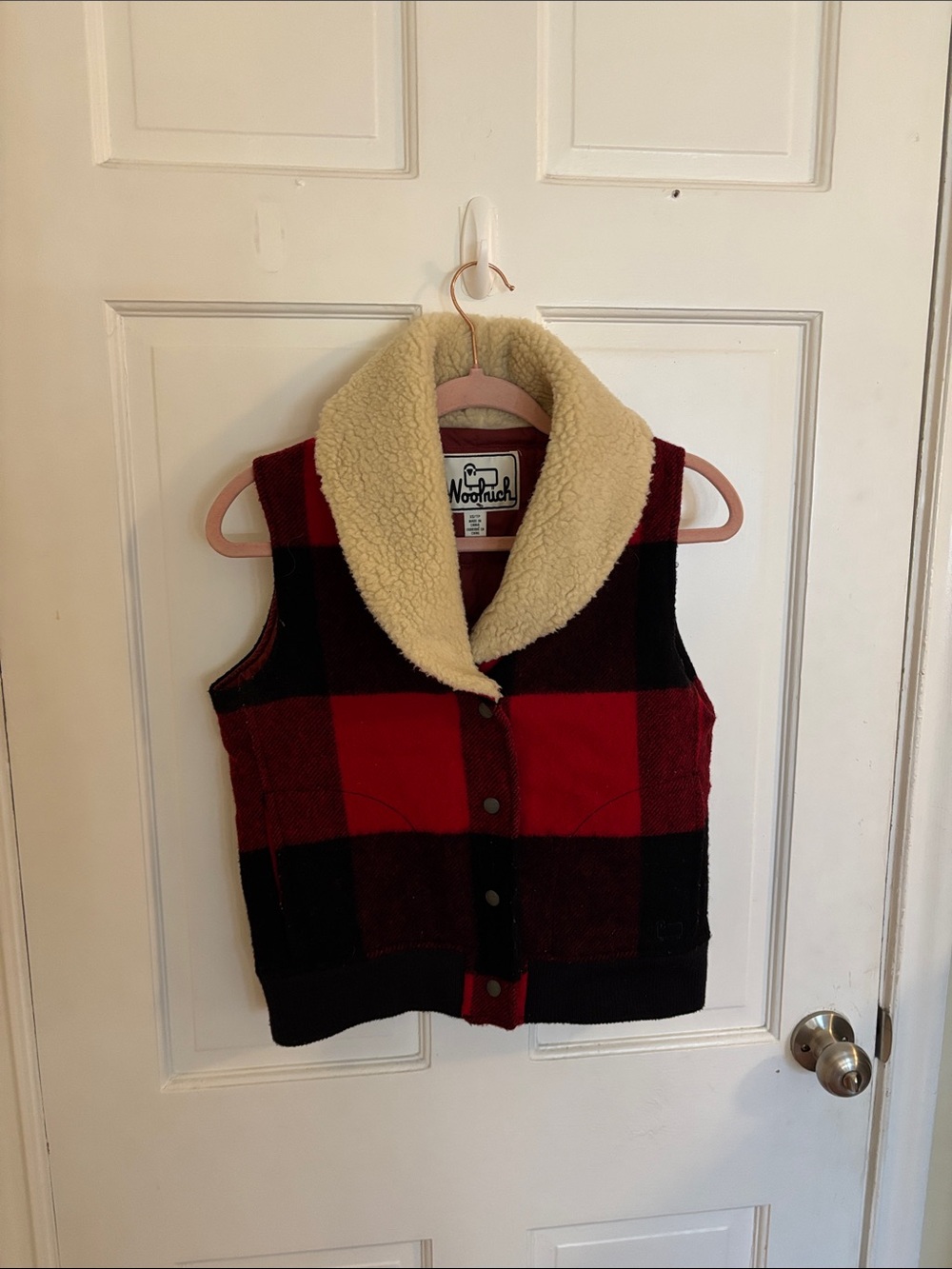 Woolrich Women's Giant Buffalo Plaid Vest Size XS